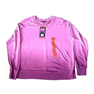 Splendid‎ Dip-Dye Crewneck Sweater Light Orchid Pink Purple Size M NWT